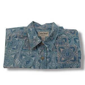 Cooke Street of Honolulu 100% Cotton Men's Short Sleeve Hawaiian Aloha Shirt XL